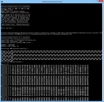 1raster-tracker music converter screenshot