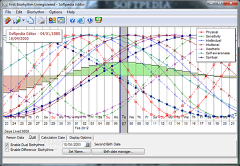 1st Biorhythm screenshot 2