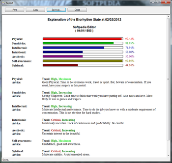 1st Biorhythm screenshot 8