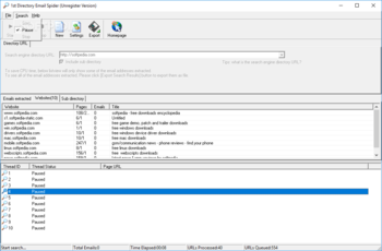1st Directory Email Spider screenshot 4