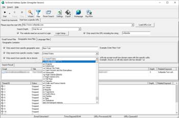 1st Email Address Spider screenshot 2
