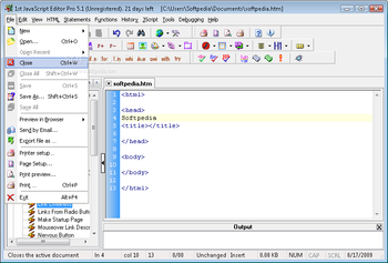 1st JavaScript Editor Pro screenshot 2