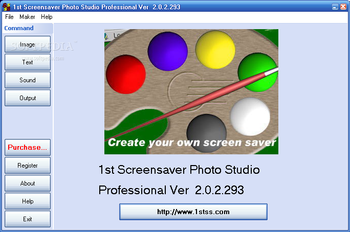 1st Screensaver Photo Studio Professional screenshot