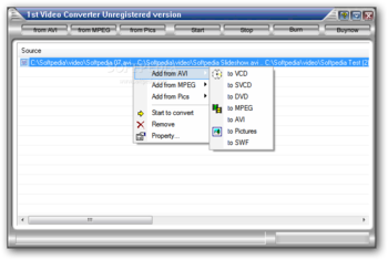 1st Video Converter screenshot