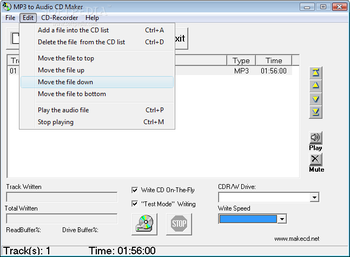 1step MP3 to CD maker screenshot 2
