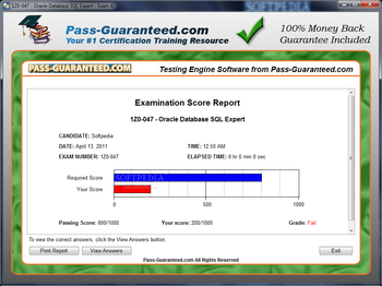 1Z0-047 - Oracle Database SQL Expert screenshot 3