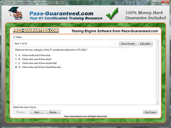 1Z0-144 - Oracle Database 11g: Program with PL/SQL screenshot 2