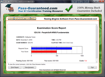 1Z0-218 - PeopleSoft HRMS Fundamentals screenshot 3