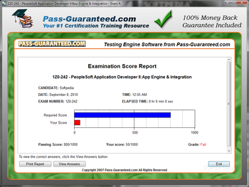 1Z0-242 - PeopleSoft Application Developer II:App Engine & Integration screenshot 3