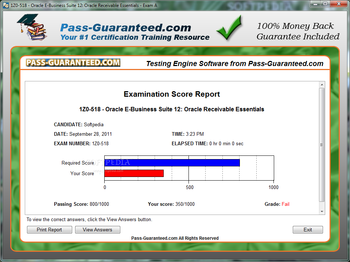 1Z0-518 - Oracle E-Business Suite 12: Oracle Receivables Essentials screenshot 3