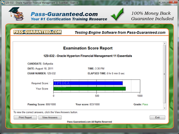 1Z0-532 - Oracle Hyperion Financial Management 11 Essentials screenshot 3