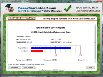1Z0-876 - Oracle Solaris Certified Associate Exam screenshot 3