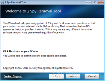 2 Spy Removal Tool screenshot