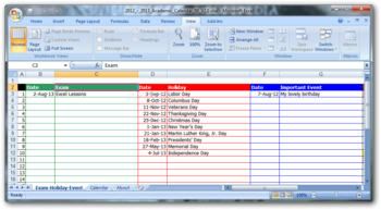 2012 - 2013 Academic Calendar screenshot 2