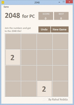 2048 screenshot