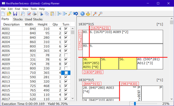 2D Cut Optimizer Pro screenshot