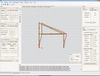 2D Frame Analysis Dynamic Edition screenshot