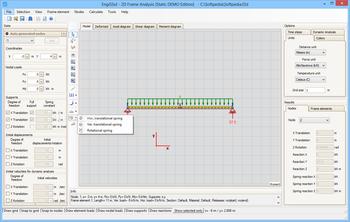 2D Frame Analysis Static Edition screenshot 2