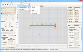 2D Frame Analysis Static Edition screenshot 5