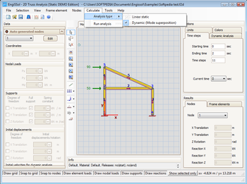 2D Truss Analysis screenshot 4