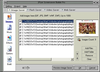 2Flyer Screensaver Builder Standard screenshot