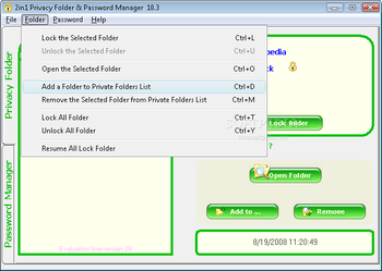 2in1 Privacy Folder & Password Manager screenshot 2