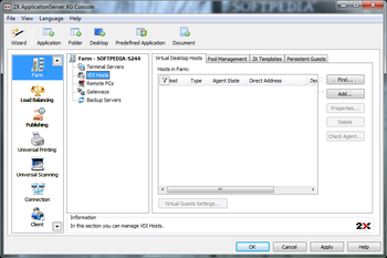 2X ApplicationServer screenshot