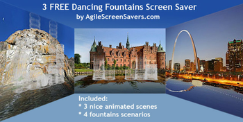 3 Free Dancing Fountains Screensaver screenshot
