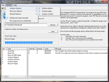 3-Heights PDF Desktop Repair Tool screenshot 2
