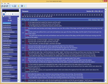 3-in-1 KJV-NASB-NIV Bible screenshot