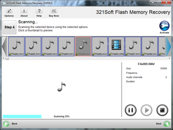 321Soft Flash Memory Recovery screenshot 5