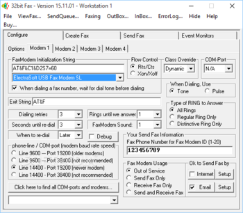 32bit Fax screenshot 2