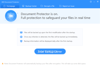 360 Document Protector screenshot