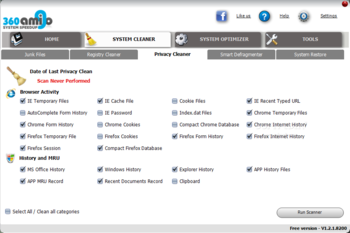 360Amigo System Speedup screenshot 4