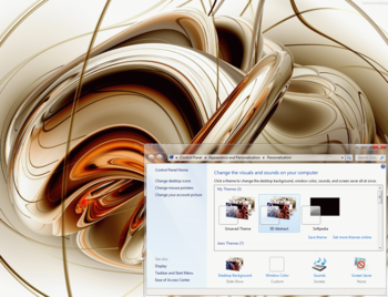 3D Abstract Windows 7 Theme screenshot
