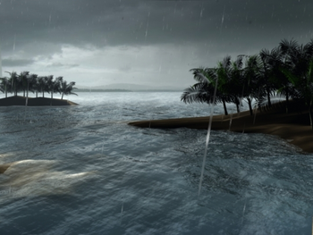 3D Animated Tropical Storm Screensaver with Sound screenshot