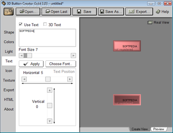 3D Button Creator Gold screenshot 3