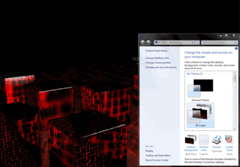 3D Cubes Theme screenshot