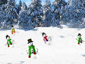 3D Dancing Snowmen screenshot