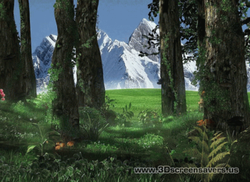 3D Forest Screensaver screenshot