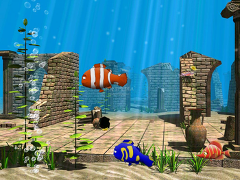 3D Funny Fish Screensaver screenshot