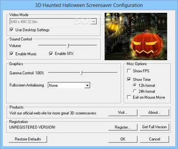 3D Haunted Halloween Screensaver screenshot 2