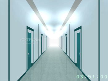 3D Matrix Screensaver: the Endless Corridors screenshot