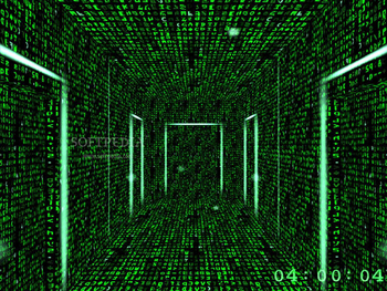 3D Matrix Screensaver: the Endless Corridors screenshot 2