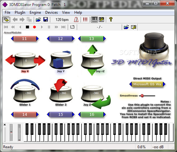 3D MIDIGator screenshot