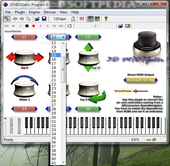 3D MIDIGator screenshot 2