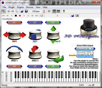 3D MIDIGator screenshot 3