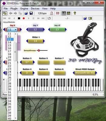 3D MIDIJoy screenshot 2