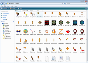 3D Orange Animated Cursors screenshot