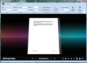 3D PageFlip Writer screenshot 5